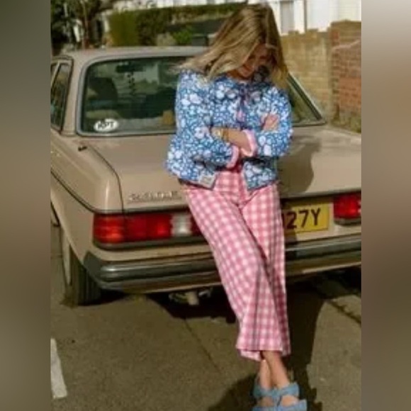 SZ pink gingham Disco Pants - Picture 6 of 9